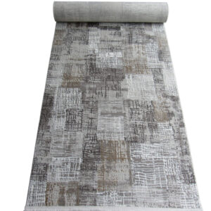 1m extra Wide runner - Brown - Grey