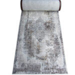 Vintage 5m Grey White Brown runner
