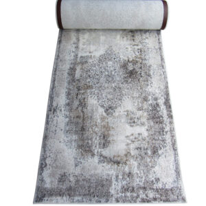 Vintage 5m Grey White Brown runner