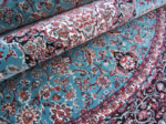 Blue Red White Persian Rug