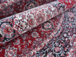 Persian Kashan Inspired Classic Round Rug – Red & White - Image 4