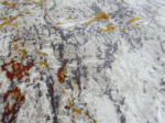 Modern Vibrant Abstract Rug – Light Beige, Yellow , Blue & Yellow Rug - Image 3