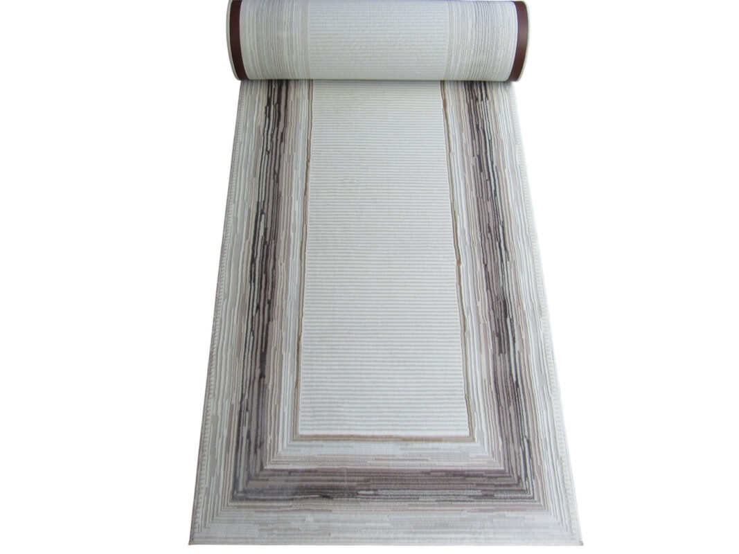 Modern 5m Soft runner - Brown - White