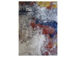 Modern Colourful Absract Rug - Yellow Blue - Orange