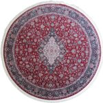 Persian Kashan Round Rug - Red