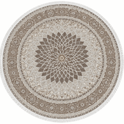 Persian Round Beige - Brown Rug