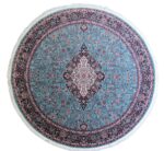 Persian Blue Red Meallion Round Rug