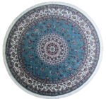 Turquoise Round Persian Rug