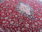 Persian Kashan Inspired Classic Round Rug – Red & White - Image 3