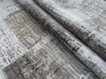 Modern Patchwork Abstract - 1m x 4m & 5m Runner –  Grey & Brown - Image 3