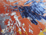 Modern Vibrant Abstract Rug – Light Beige, Yellow , Blue & Yellow Rug - Image 4